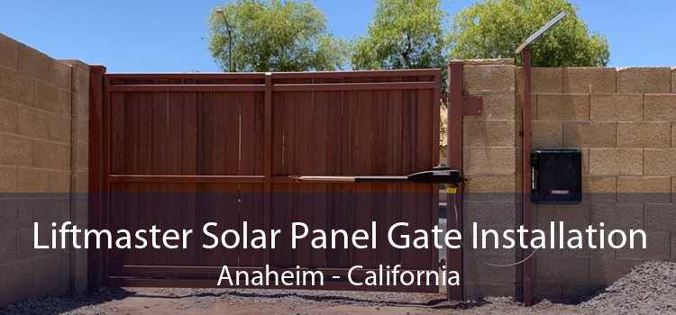 Liftmaster Solar Panel Gate Installation Anaheim - California