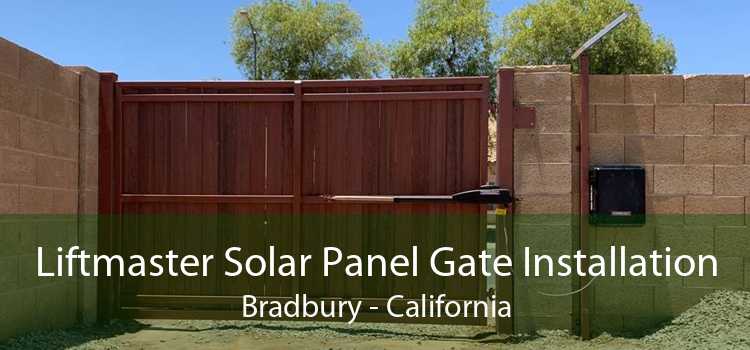 Liftmaster Solar Panel Gate Installation Bradbury - California