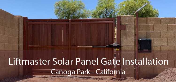 Liftmaster Solar Panel Gate Installation Canoga Park - California