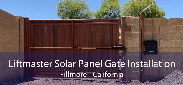 Liftmaster Solar Panel Gate Installation Fillmore - California