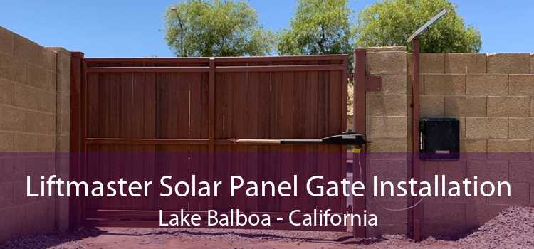 Liftmaster Solar Panel Gate Installation Lake Balboa - California