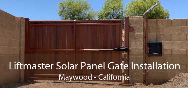 Liftmaster Solar Panel Gate Installation Maywood - California