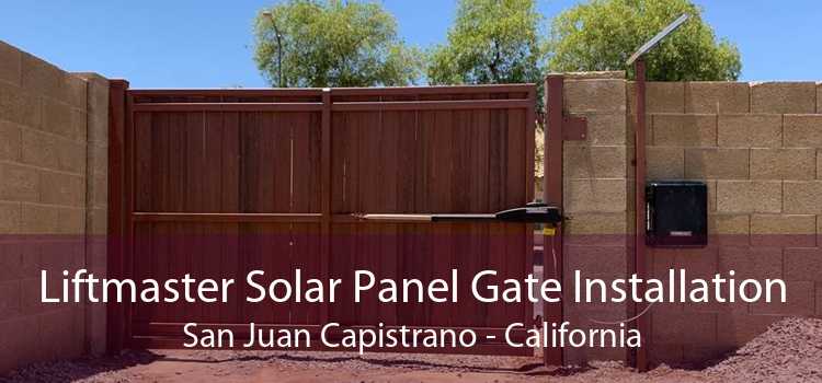 Liftmaster Solar Panel Gate Installation San Juan Capistrano - California