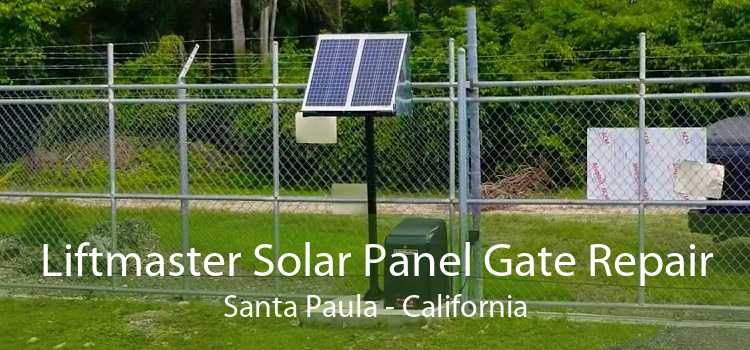 Liftmaster Solar Panel Gate Repair Santa Paula - California